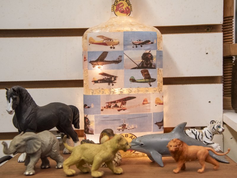 John Chirtea’s airplane hanger holds many diverse collections.